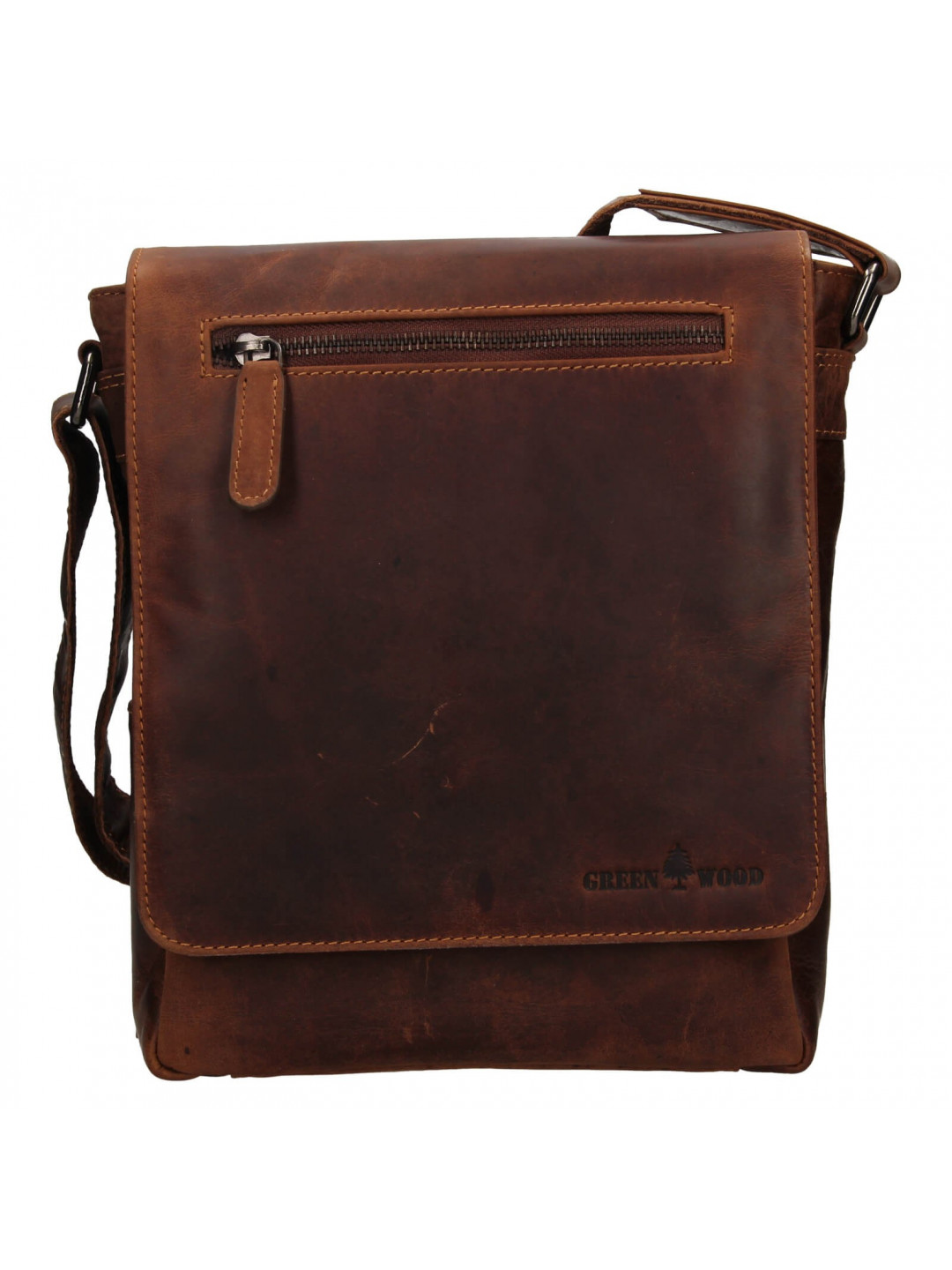 Pánská kožená taška přes rameno Greenwood Matthew – koňak